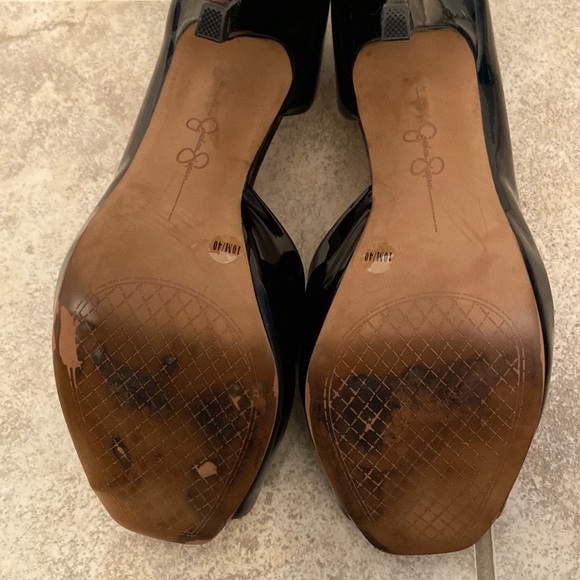 Black Patent Leather Heels - Picture 7 of 9